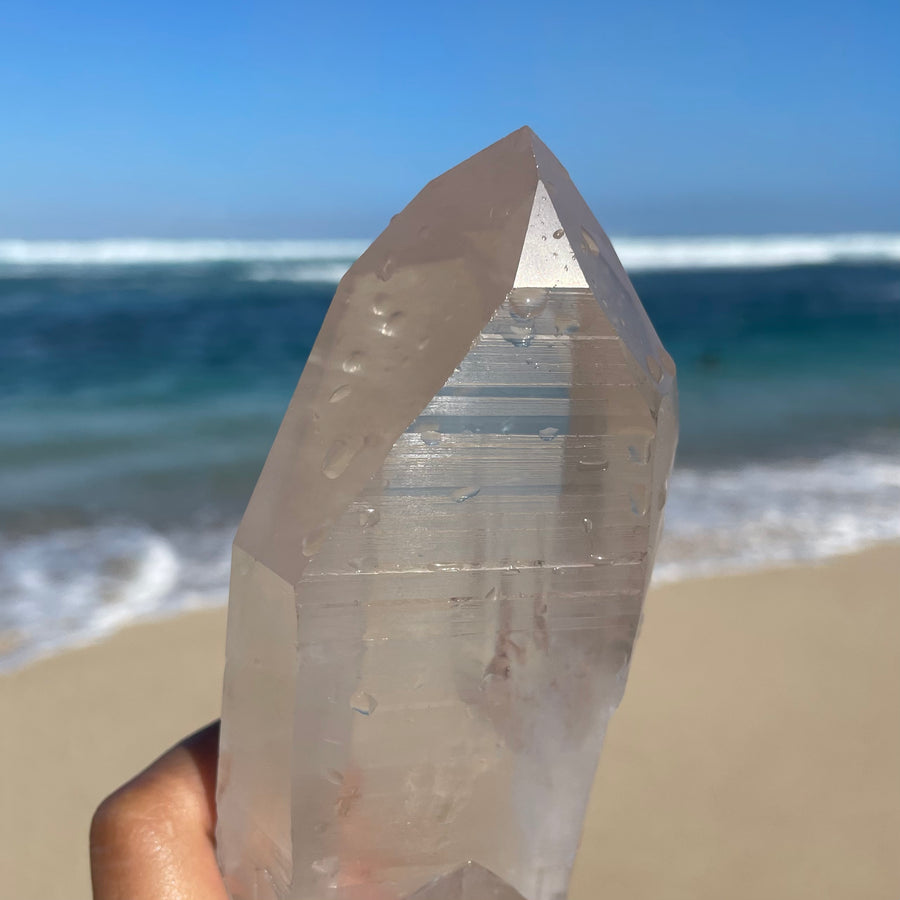 Large Clear Lemurian Quartz Crystal #1043
