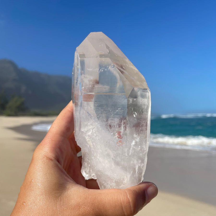 Large Clear Lemurian Quartz Crystal #1044