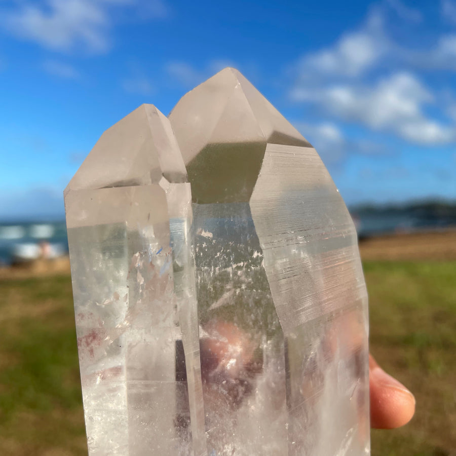 Large Clear Lemurian Quartz Crystal #1047