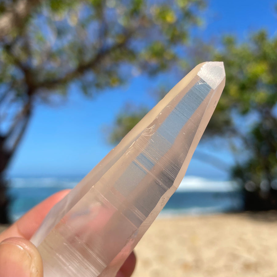 Clear Lemurian Quartz Crystal #1083