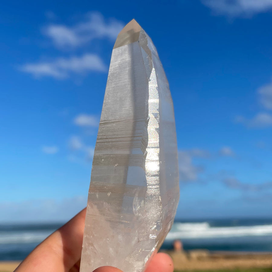 Large Clear Lemurian Quartz Crystal #1050