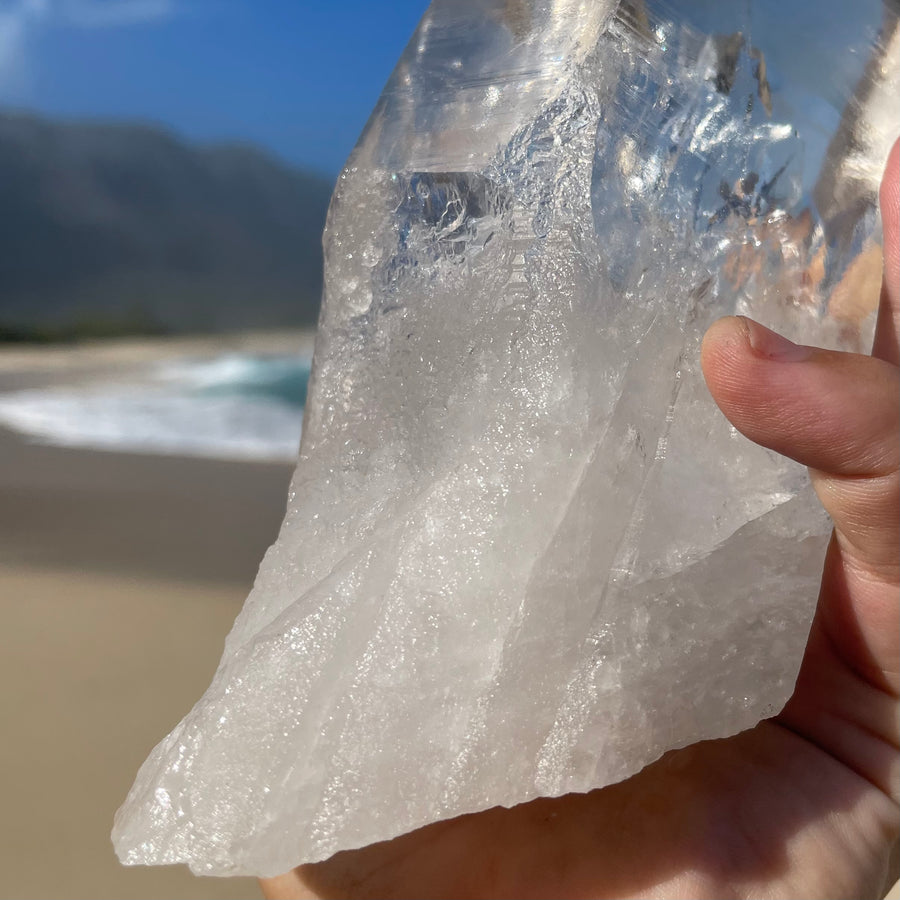 Giant Clear Lemurian Quartz Crystal #1040
