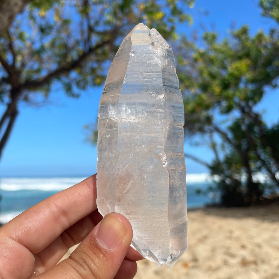 Clear Lemurian Quartz Crystal #1081