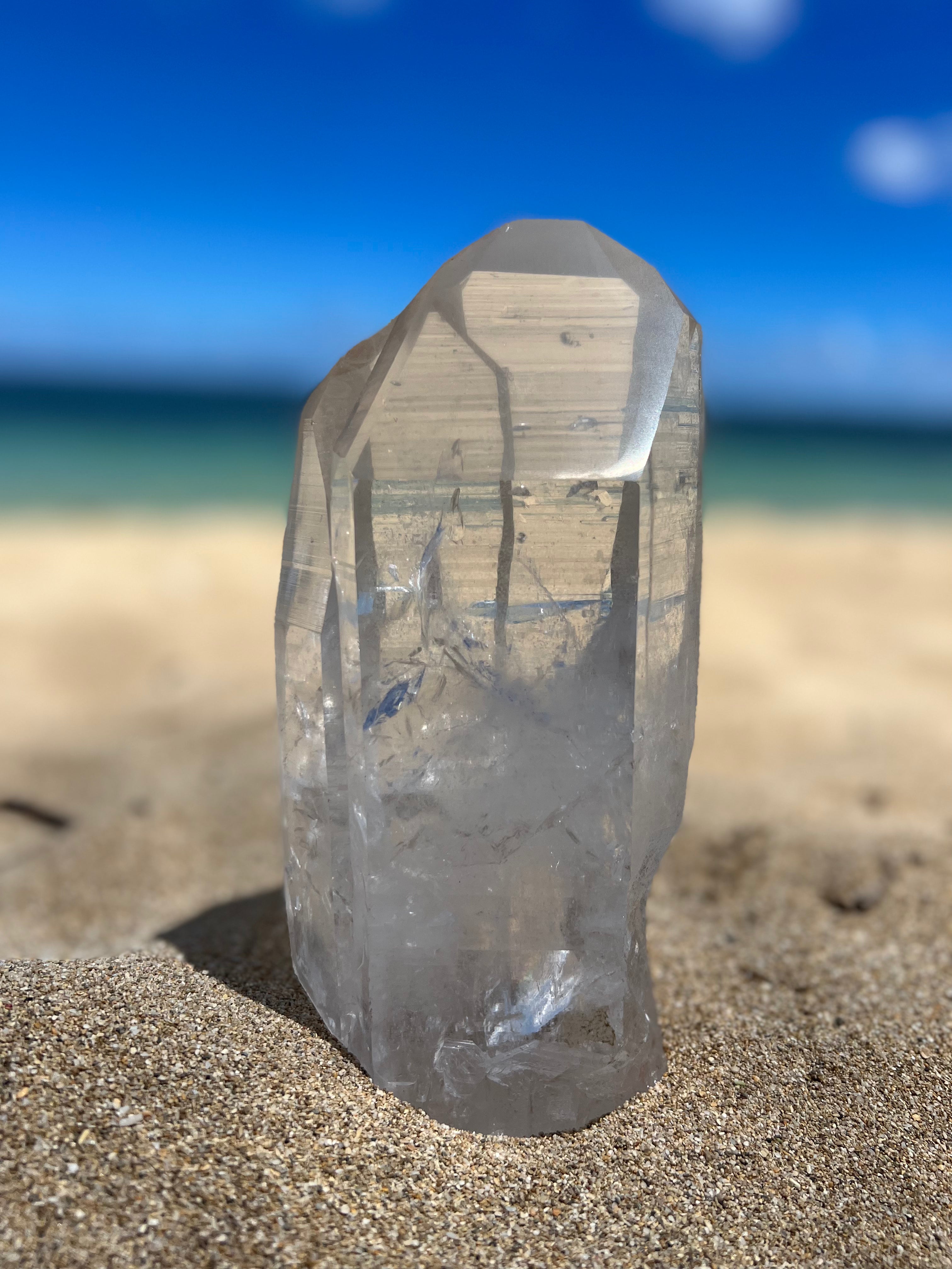 Giant Lemurian Quartz Crystal #1038 – lemuriacrystalshop