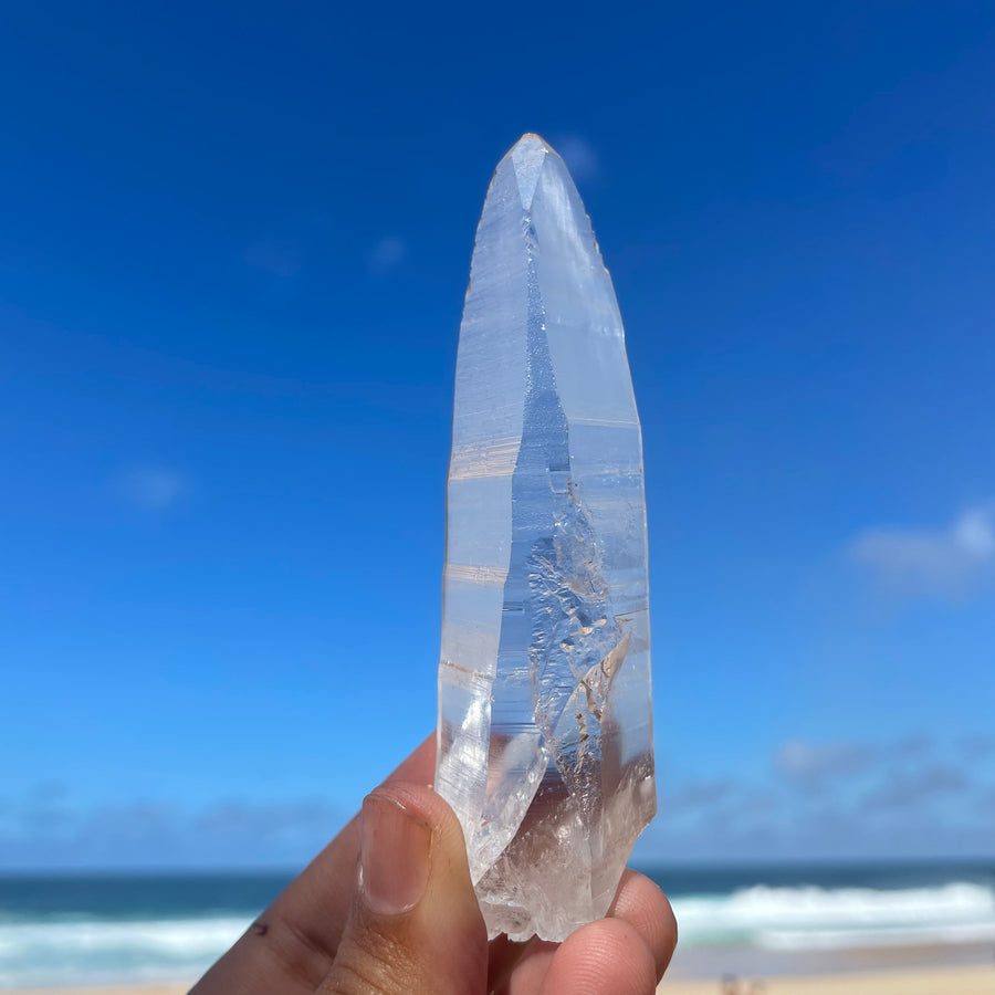 Clear Lemurian Quartz Crystal #1063