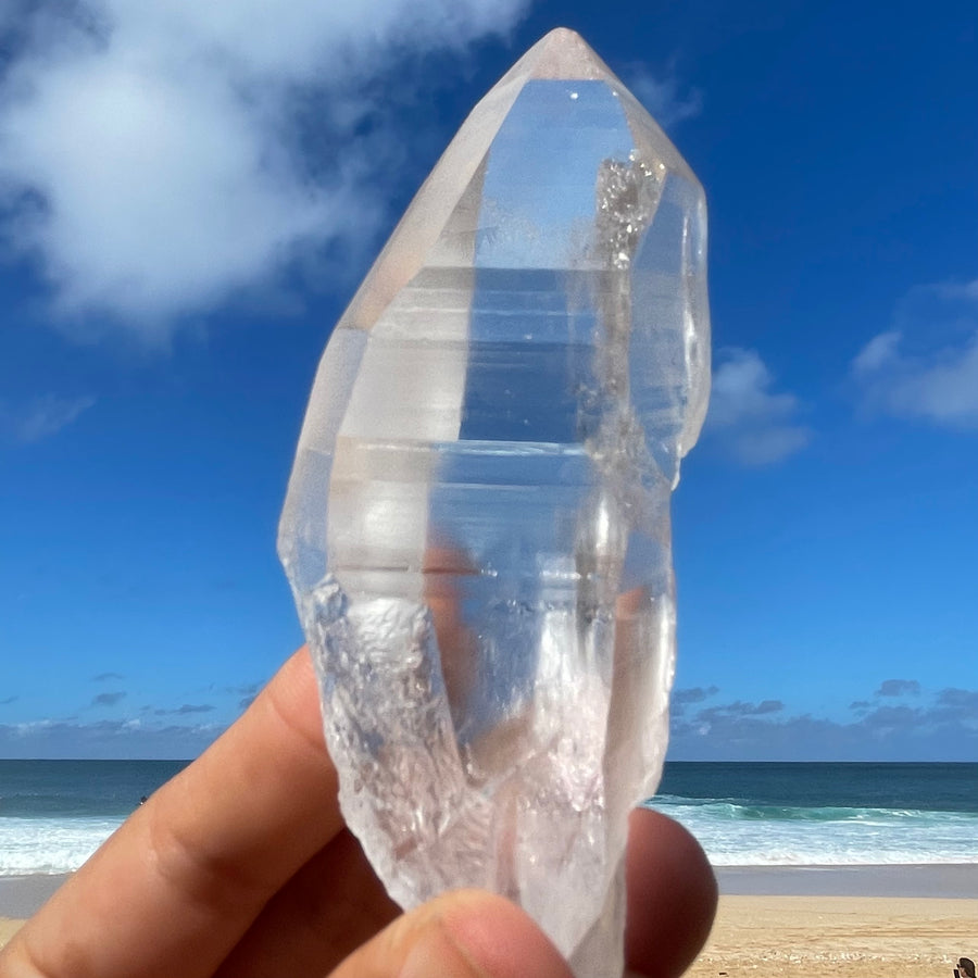 Clear Lemurian Quartz Crystal #1076