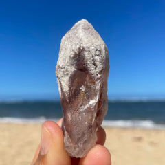 Snow Rose Lemurian Quartz Crystal #1366