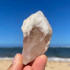 Snow Rose  Lemurian Quartz Crystal #1392