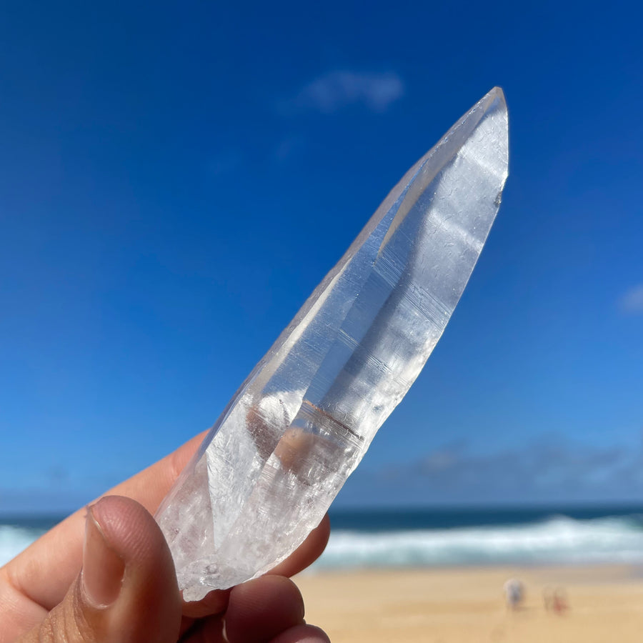 Clear Lemurian Quartz Crystal #1063