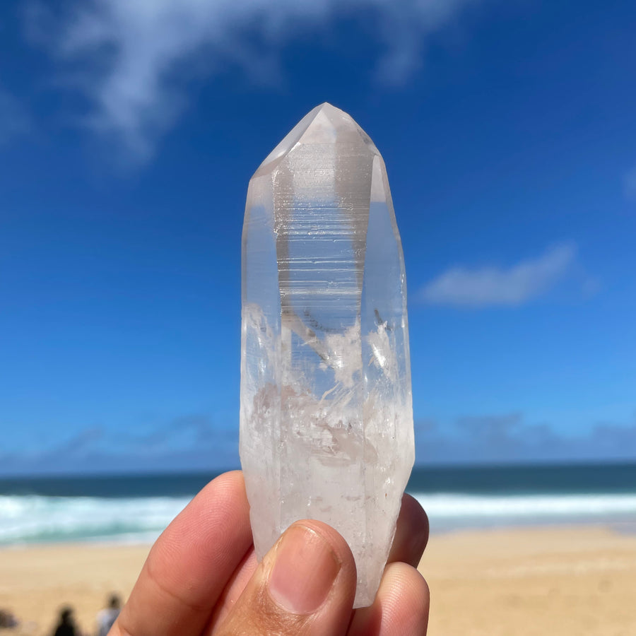 Clear Lemurian Quartz Crystal #1073