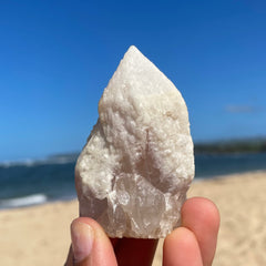 Snow Rose  Lemurian Quartz Crystal #1377