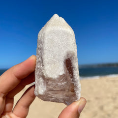 Snow Rose  Lemurian Quartz Crystal #1381