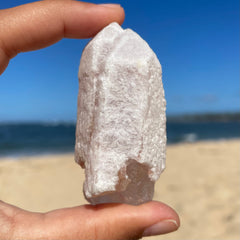 Snow Rose  Lemurian Quartz Crystal #1397