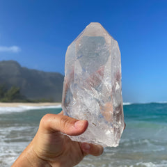 XL Clear Lemurian Quartz Crystal #1042