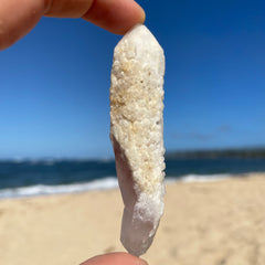 Snow Rose  Lemurian Quartz Crystal #1385