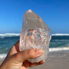 Large Clear Lemurian Quartz Crystal #1045