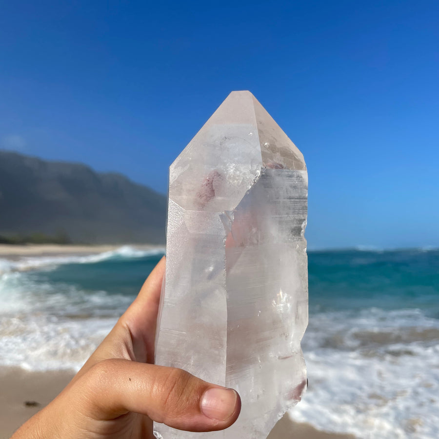 XL Clear Lemurian Quartz Crystal #1042