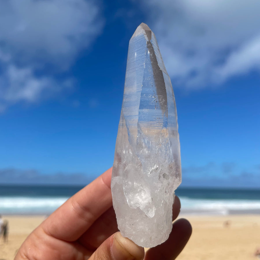 Clear Lemurian Quartz Crystal #1072