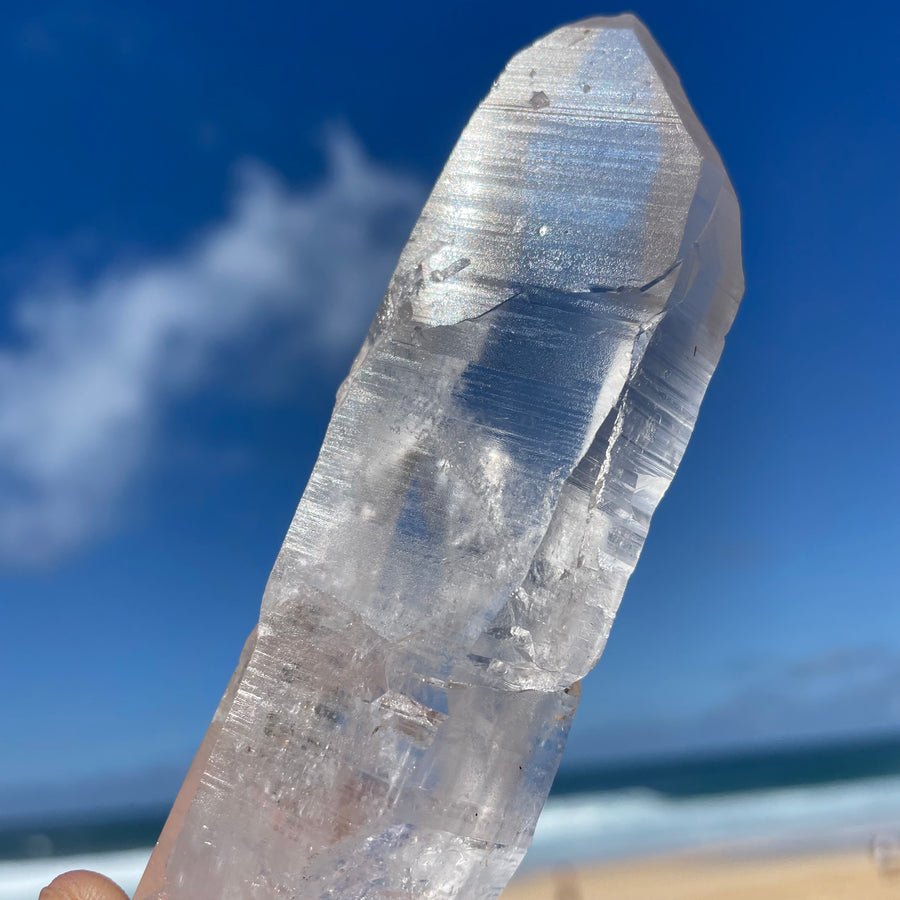 Clear Lemurian Laser Crystal #1077