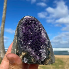 Amethyst Cut Base Polished #1198