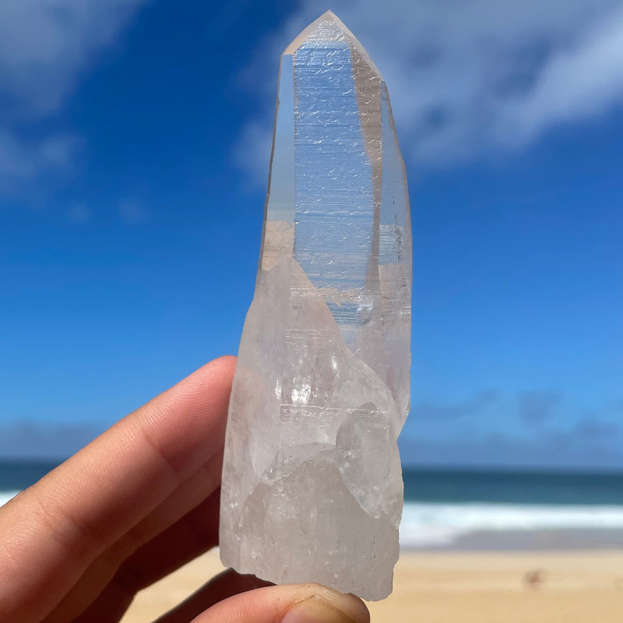Clear Lemurian Quartz Crystal #1072