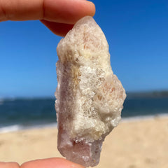 Snow Rose  Lemurian Quartz Crystal #1380