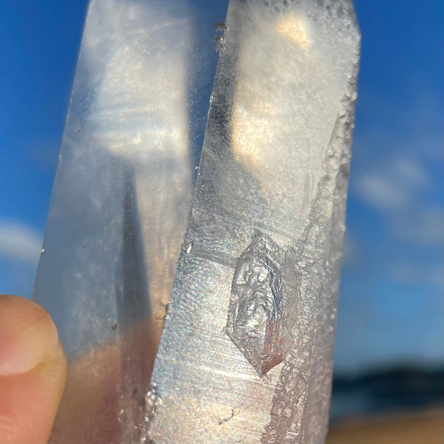Large Clear Lemurian Quartz Crystal #1048