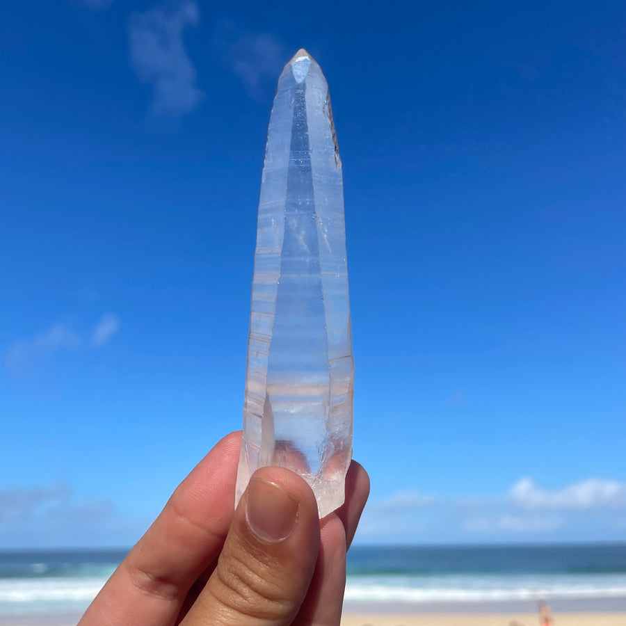 Clear Lemurian Quartz Crystal #1066