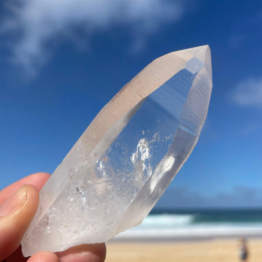 Clear Lemurian Quartz Crystal #1073