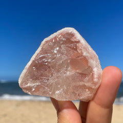 Snow Rose  Lemurian Quartz Crystal #1391