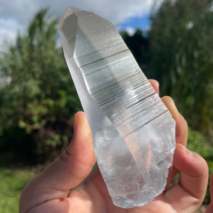 Clear Lemurian Quartz Crystal #1054
