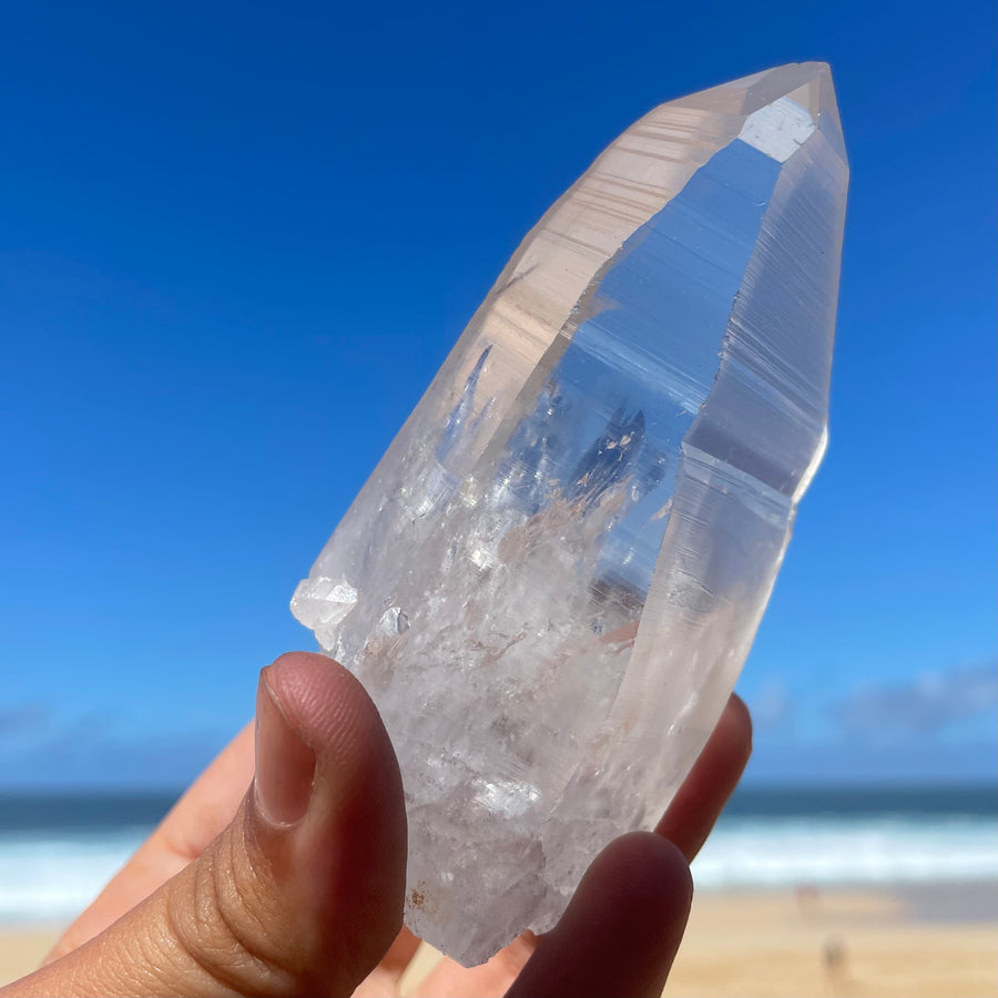 Clear Lemurian Quartz Crystal #1057
