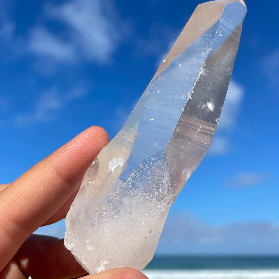 Clear Lemurian Quartz Crystal #1069