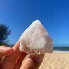 Snow Rose Lemurian Quartz Crystal #1367