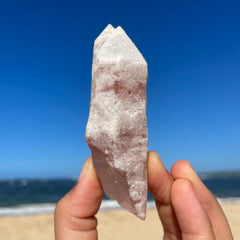 Snow Rose  Lemurian Quartz Crystal #1387