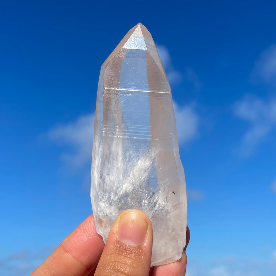 Clear Lemurian Quartz Crystal #1071