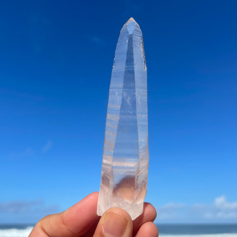 Clear Lemurian Quartz Crystal #1066