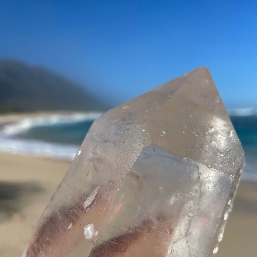 XL Clear Lemurian Quartz Crystal #1041