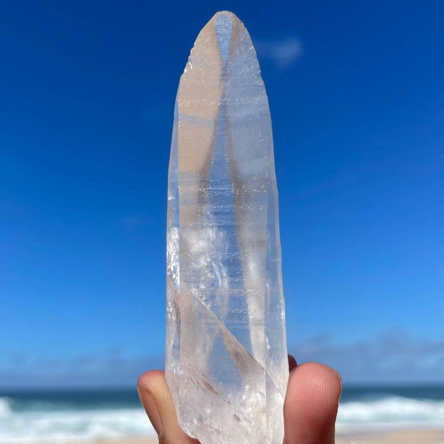 Clear Lemurian Quartz Crystal #1063