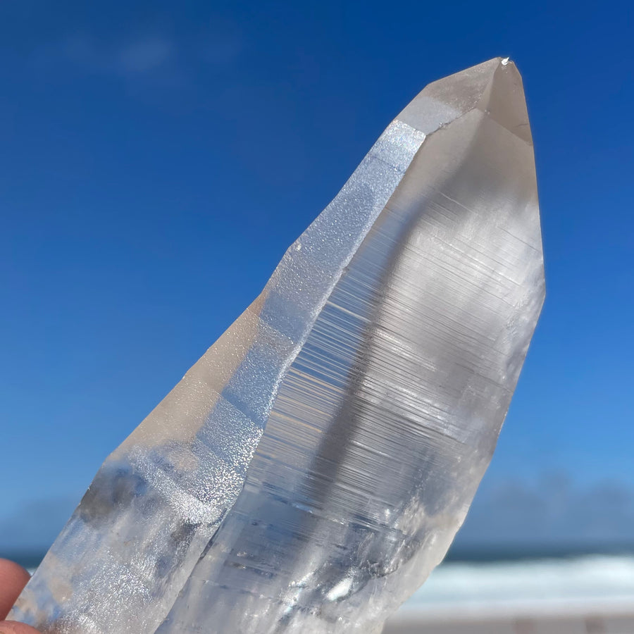 Clear Lemurian Quartz Crystal #1056