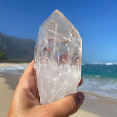 Large Clear Lemurian Quartz Crystal #1044