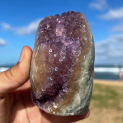 Amethyst Cut Base Polished #1195