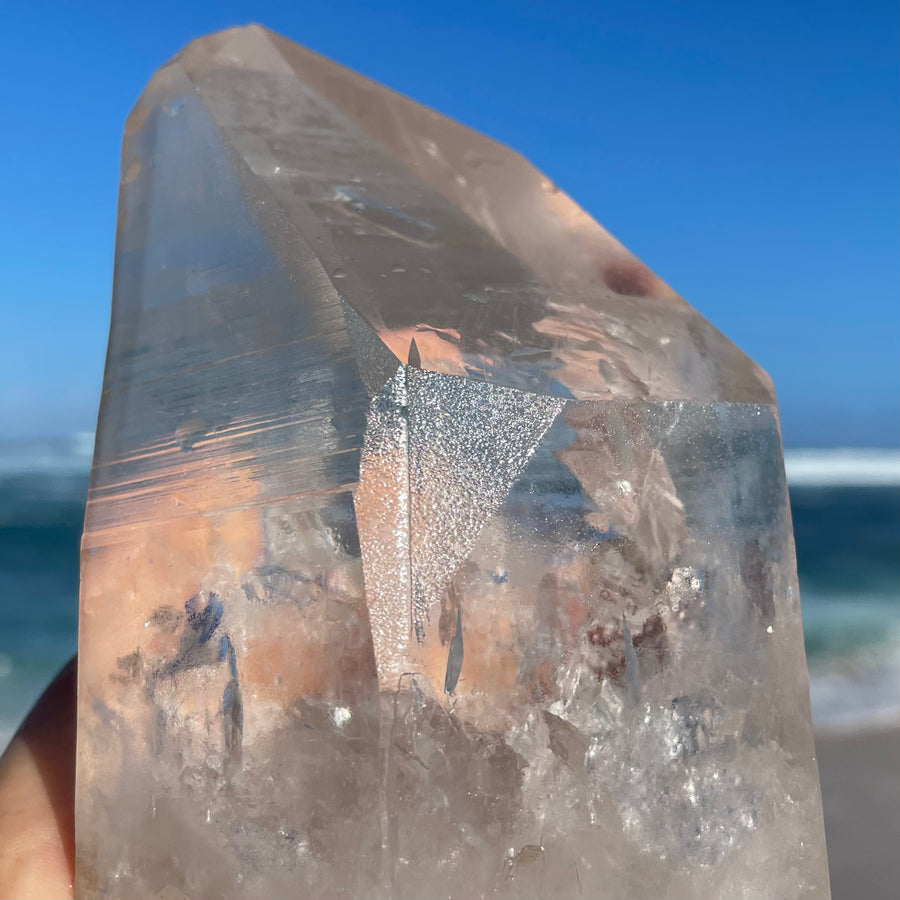 Large Clear Lemurian Quartz Crystal #1045