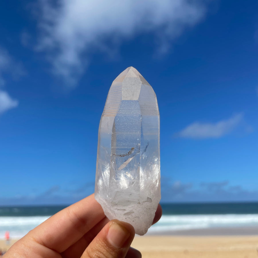 Clear Lemurian Quartz Crystal #1073