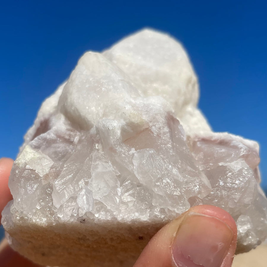 Rose Snow Lemurian Quartz Crystal #1363