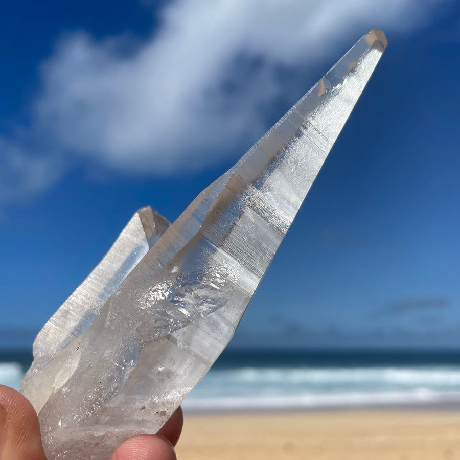 Clear Lemurian Quartz Crystal #1060