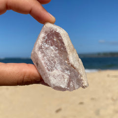 Snow Rose  Lemurian Quartz Crystal #1386