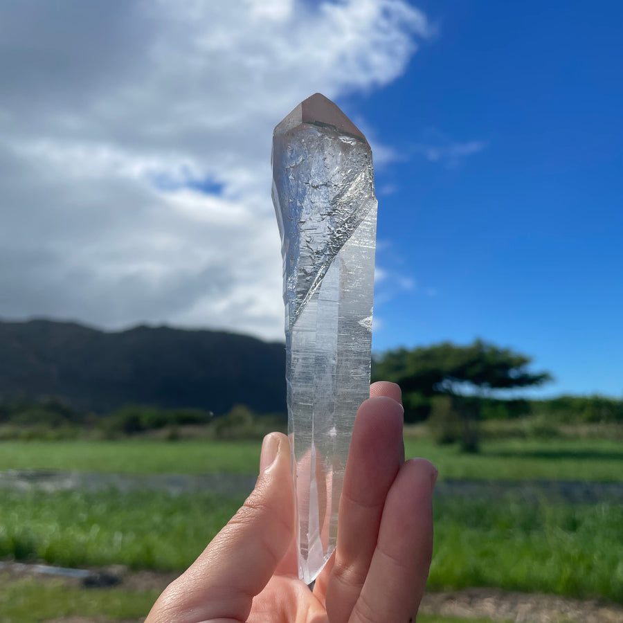 Clear Lemurian Quartz Crystal #1059