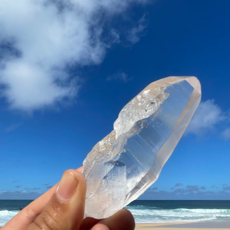 Clear Lemurian Quartz Crystal #1076
