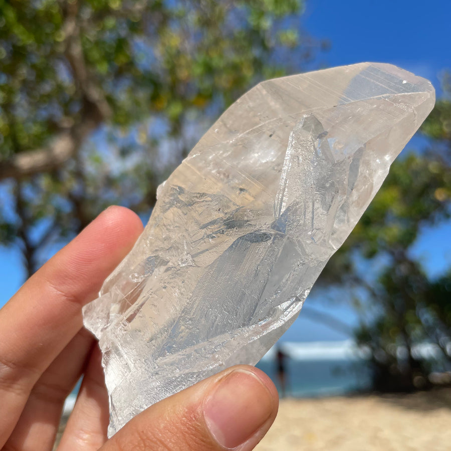 Clear Lemurian Quartz Crystal #1080